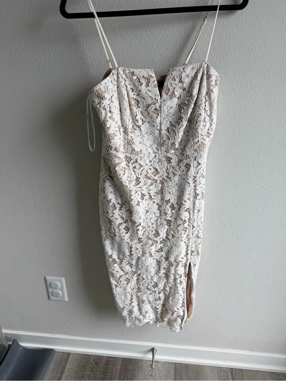 Lulus M Elegant White Lace Party Dress for Women
